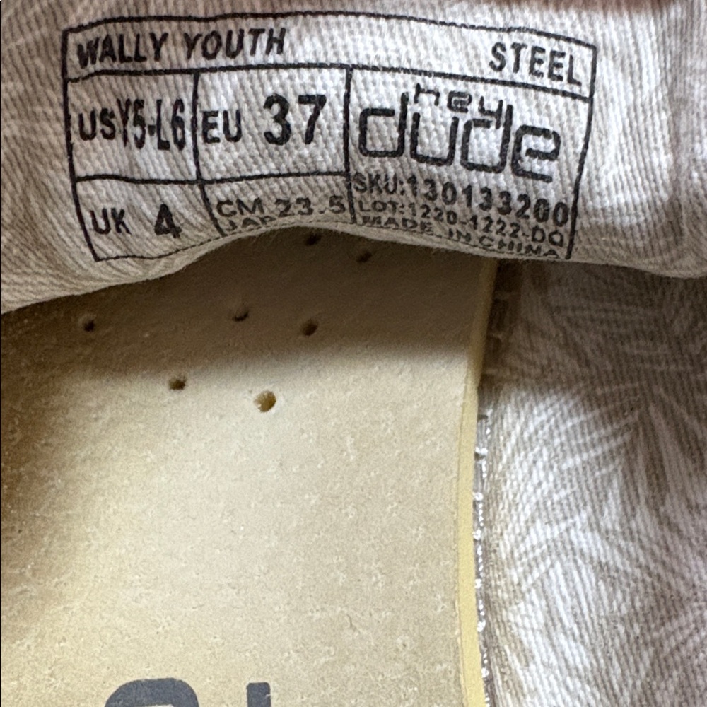 Hey Dude Boy’s Light Gray Loafers - Picture 4 of 4